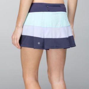 Pace rival striped skirt 4 way lululemon